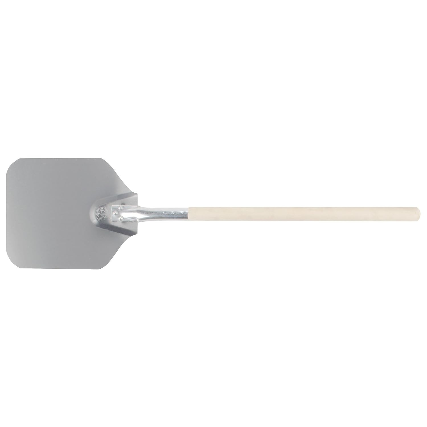 Silver Aluminum Pizza Peel with Long Wood Handle