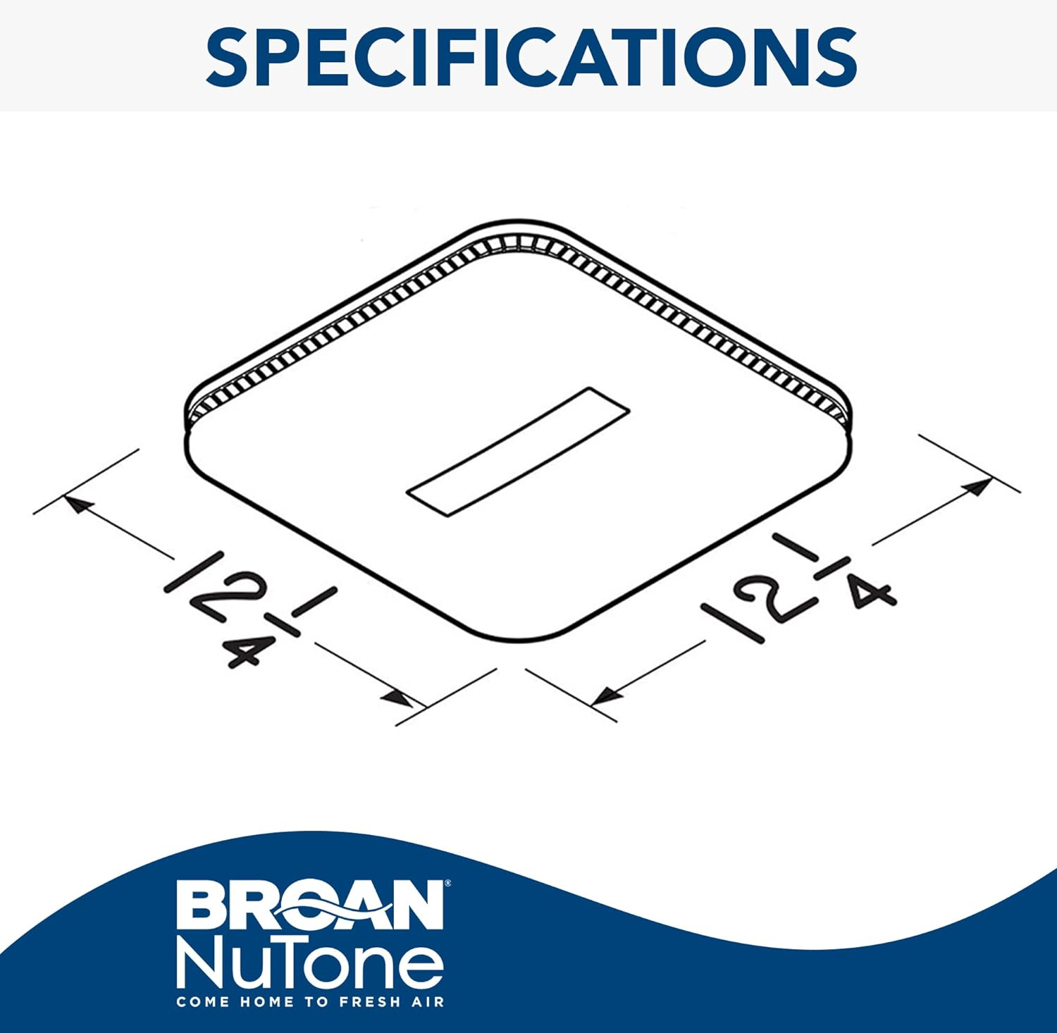 Broan Fg1000vvs Surfaceshield Antibacterial Led Lighted Exhaust Fan Upgrade Grille Powered