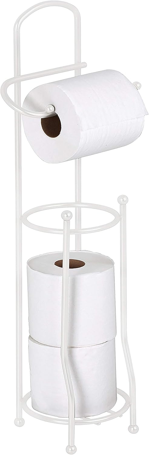 Bath Bliss Toilet Tissue Holder/Dispenser, White