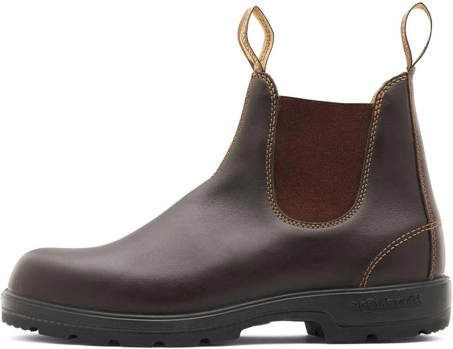 Blundstone 550 Unisex Chelsea Boots, Premium Water Resistant Leather with a Cushioned Midsole and Elastic Side For Men and Women, Walnut Brown 10 AU