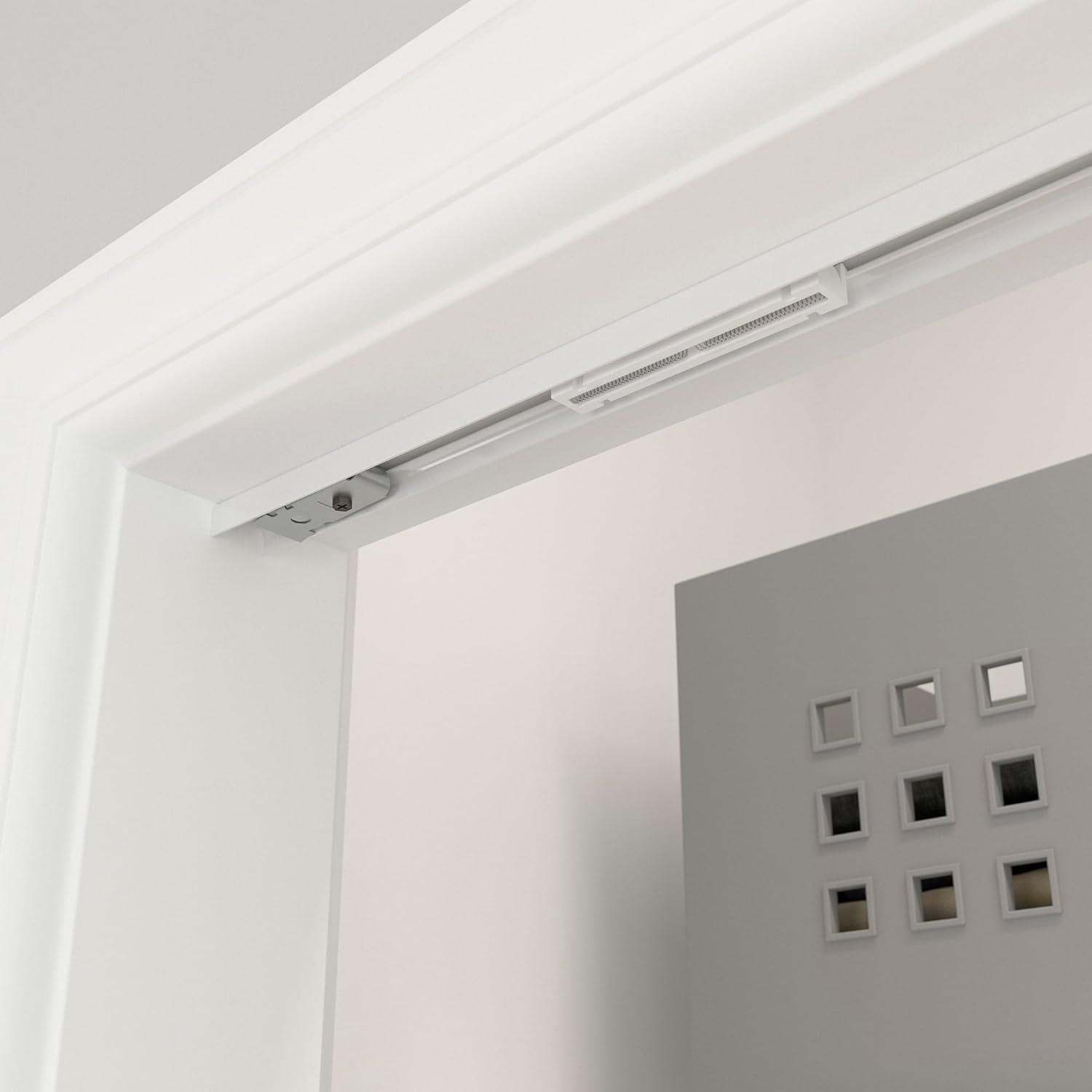 Richelieu 14014-Bc 36" Long Single Bi-Fold Door Track For Doors Up To 30 Pounds - White