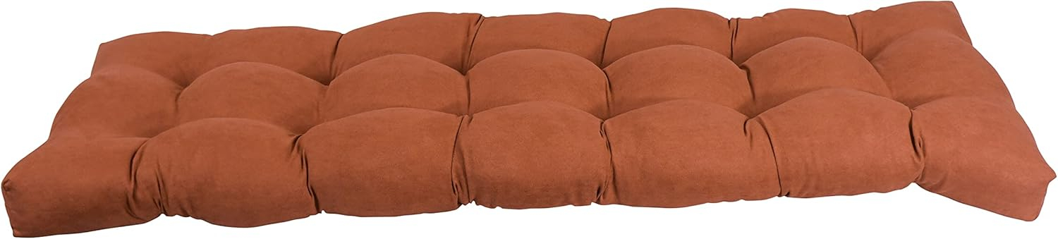 Blazing Needles 55-inch by 19-inch Tufted Solid Microsuede Bench Cushion