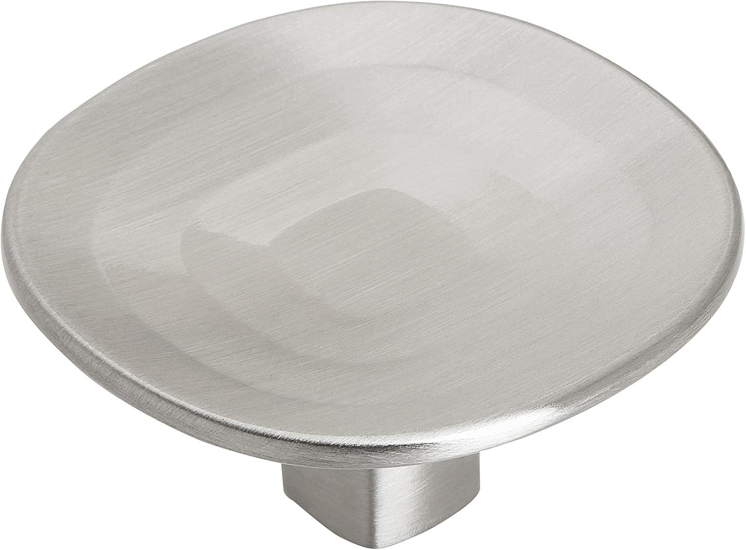 Concentric 1-9/16 in. (40mm) Modern Satin Nickel Round Cabinet Knob
