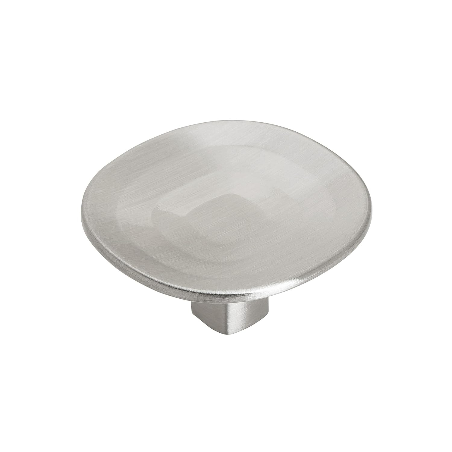 Concentric 1-9/16 in. (40mm) Modern Satin Nickel Round Cabinet Knob