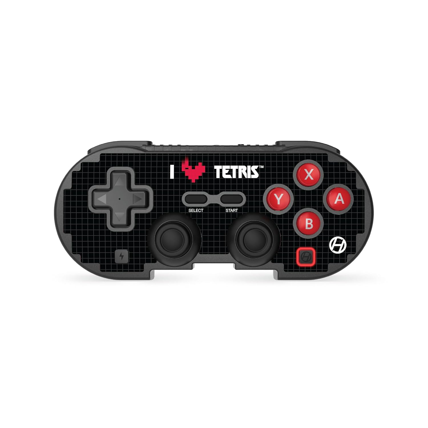 Black Wireless Bluetooth Pixel Art Gaming Controller