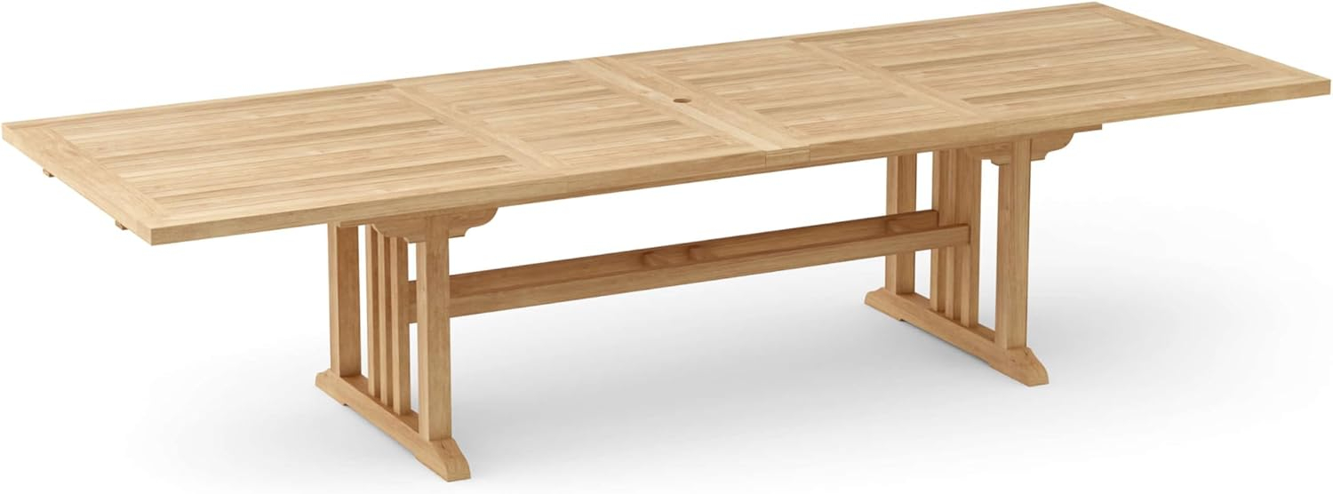 Anderson Teak  Sahara 126 in. Rectangular Double Extension Table