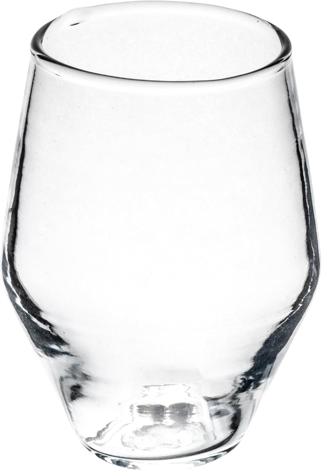 Creative Co-Op 3.25 Inches Round Drinking Glass, Clear, Set of 6