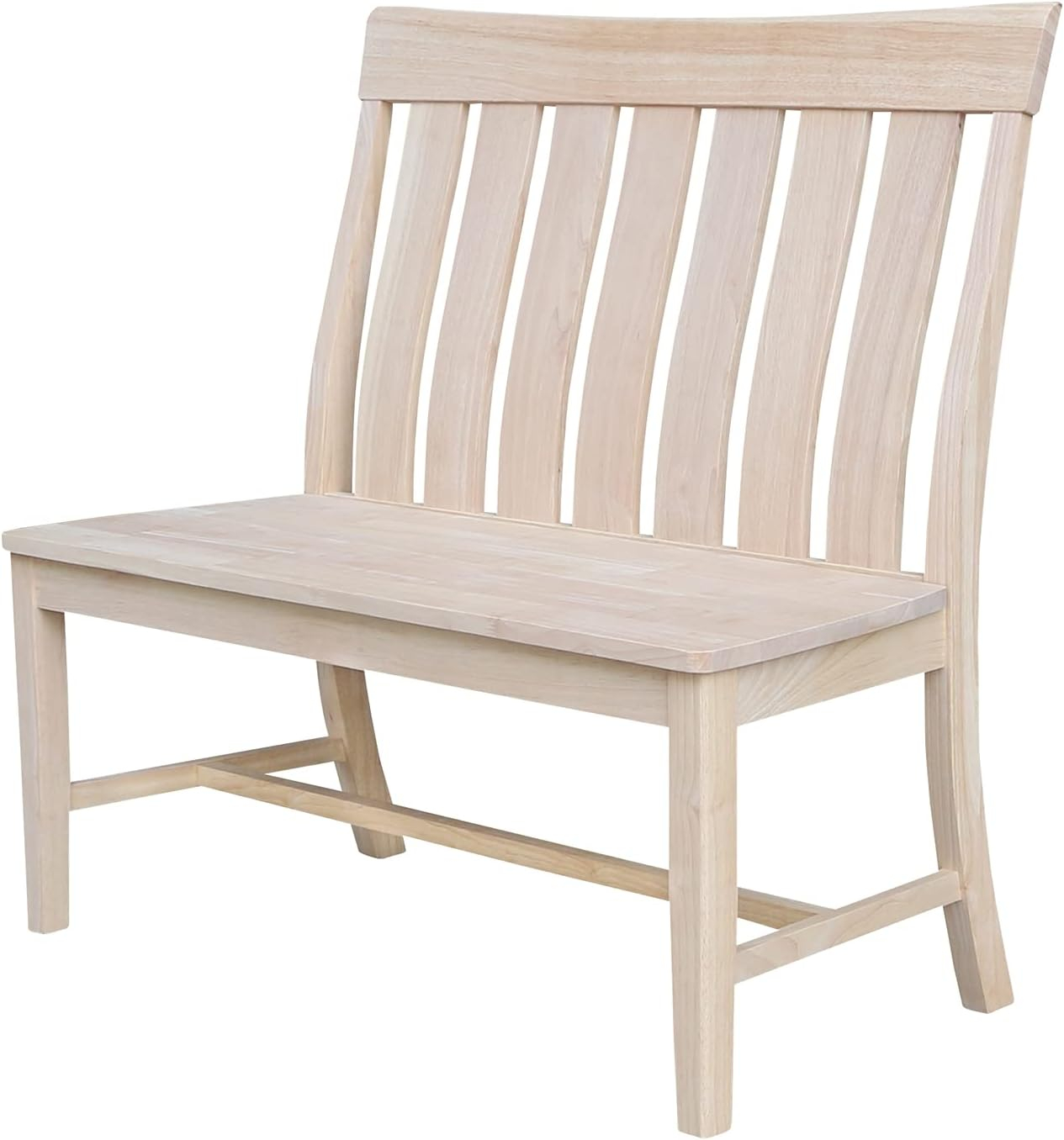 Ava Solid Wood Bench - Unfinished
