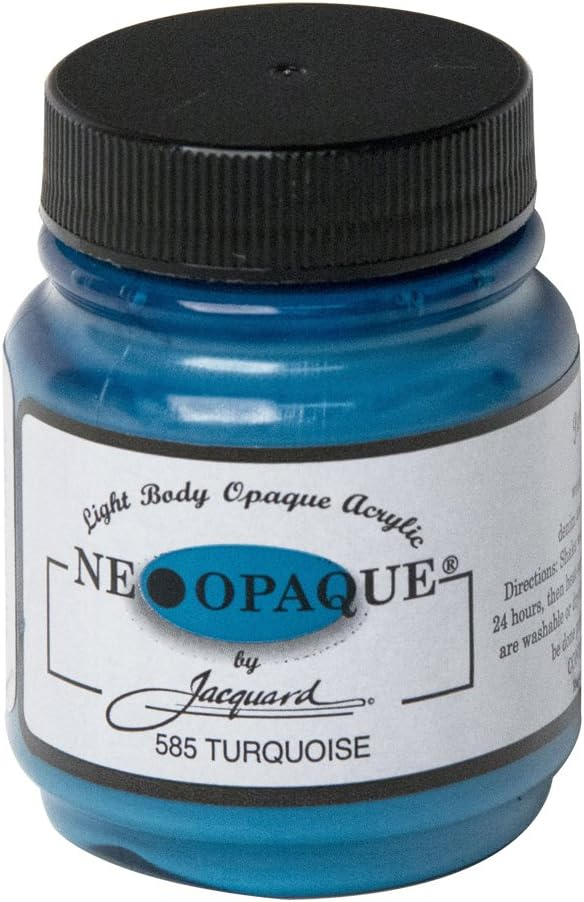 Turquoise 2.25 oz Acrylic Paint for Textiles and Crafts