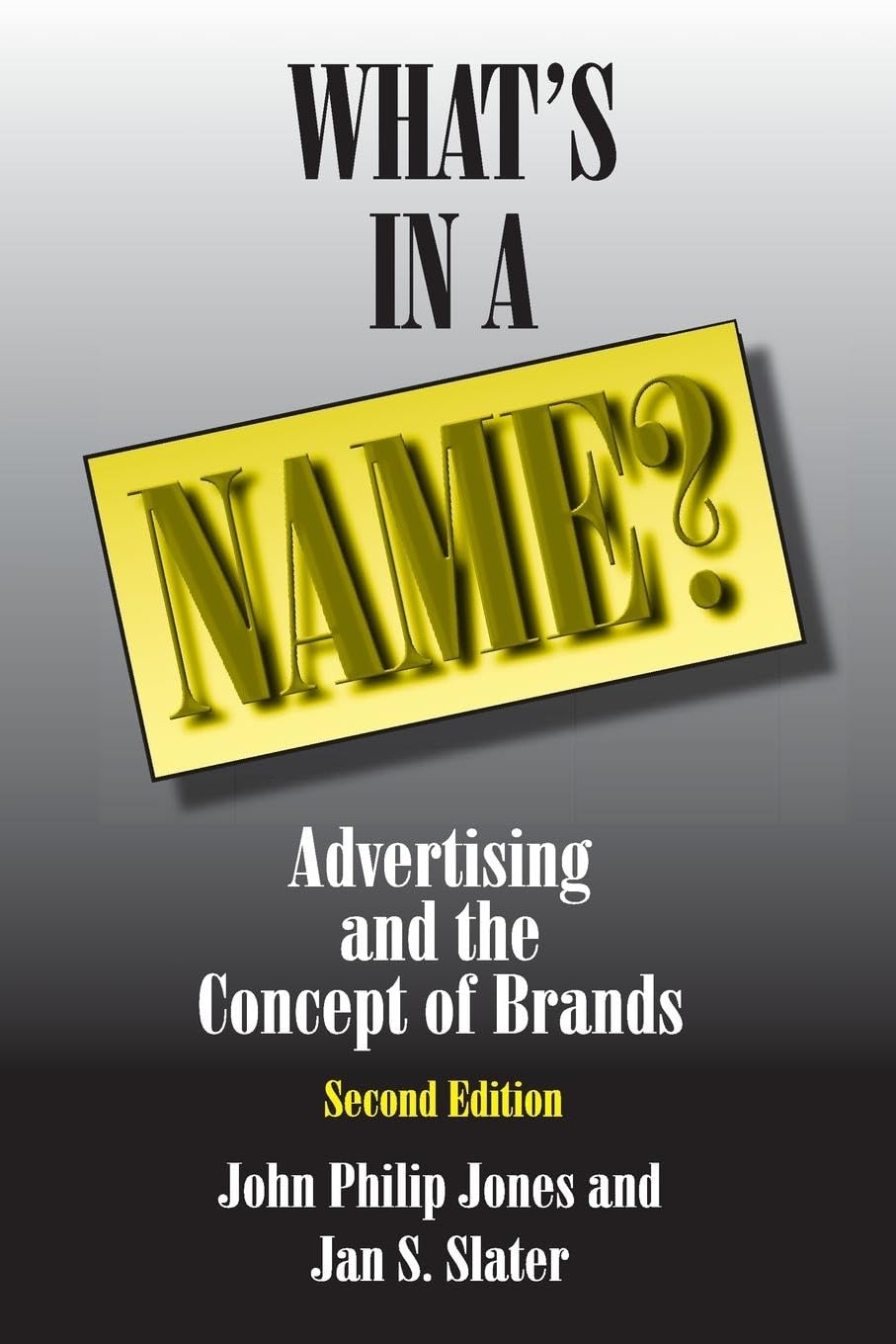 What's in a Name?: Advertising and Branding Concepts Book