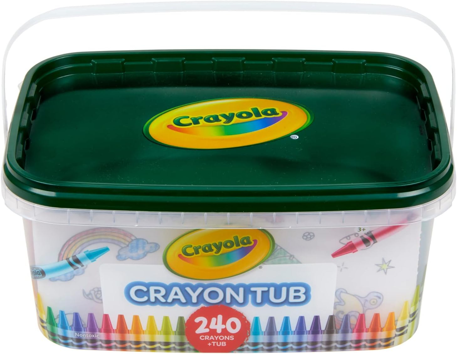 Crayola Crayon Tub (240ct), Bulk Crayon Set for Crafting, 120 Unique Colors, Classroom Must Have for Teachers, Coloring Supplies for Kids, 3+ [Amazon Exclusive]