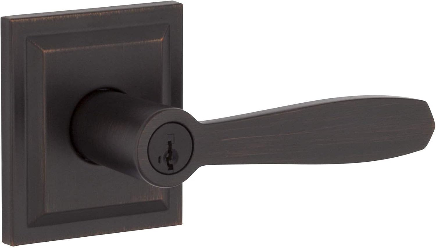 Baldwin Torrey Low Profile Rose Keyed Entry Lever Featuring Smartkey in VB