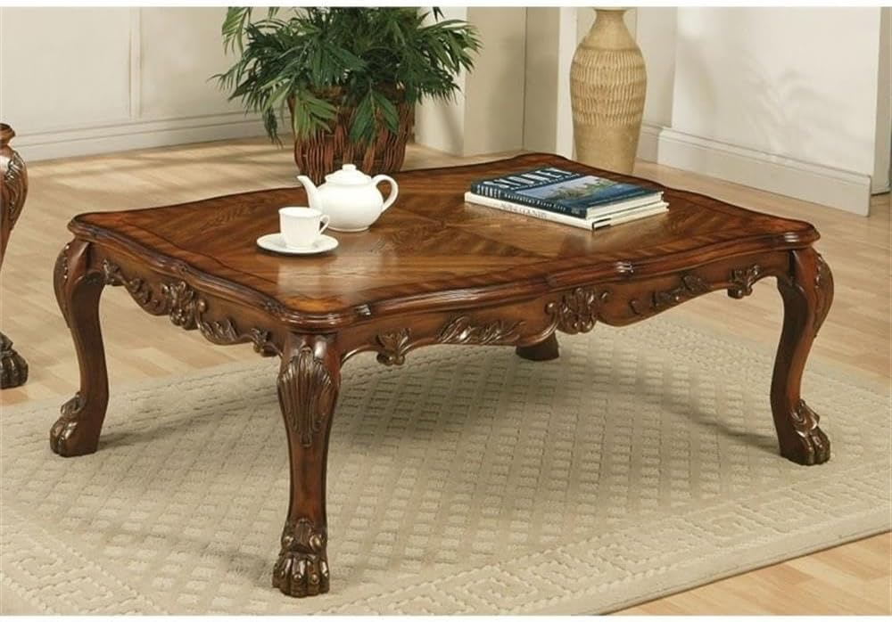 Acme Furniture Coffee Table (Rectangular), Cherry Oak 12165