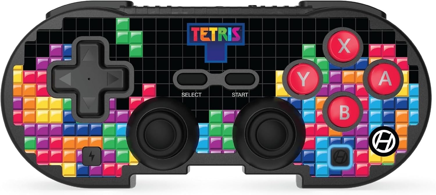 Hyperkin Limited Edition Pixel Art Bluetooth Controller Official Tetris™ Edition - Officially Licensed - For Nintendo Switch®, PC, Mac®, Android®, iOS® (Tetrimino Stack)