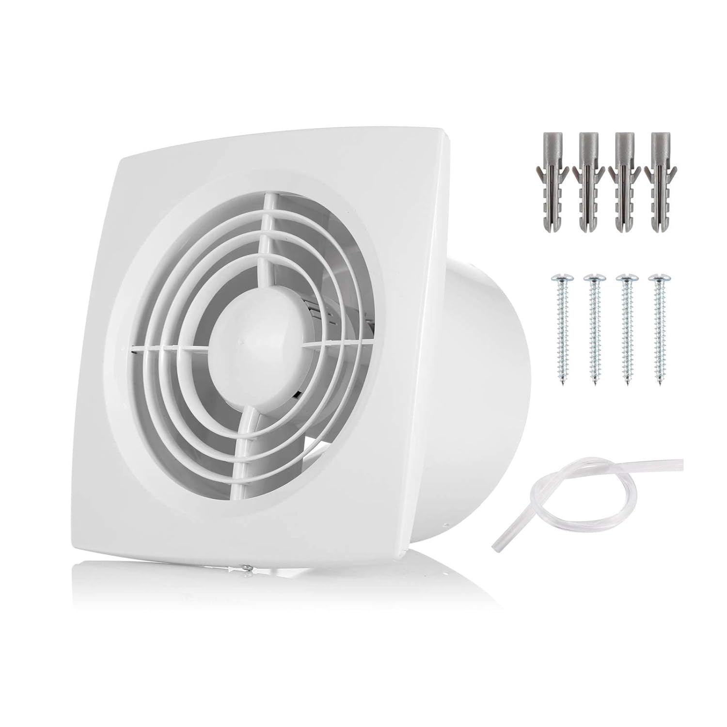 6" Exhaust Fan Extractor Ventilation Fan Bathroom Garage Exhaust for Kitchen,Bathroom,Bedroom,Low Noise and Energy Saving