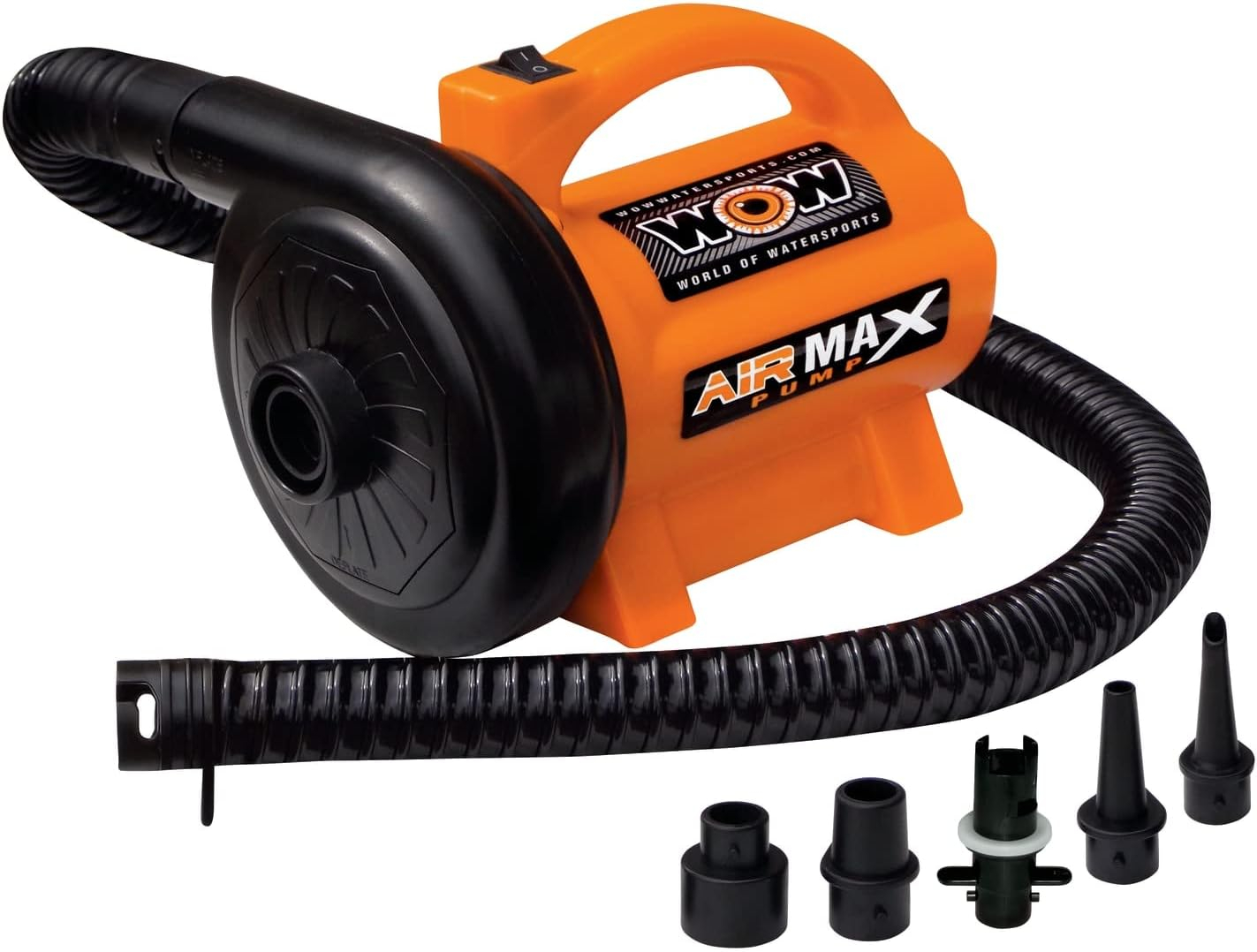 Wow Sports 120V Air Max Pump with 12' Power Cord, 1 Piece for Watersports inflatables