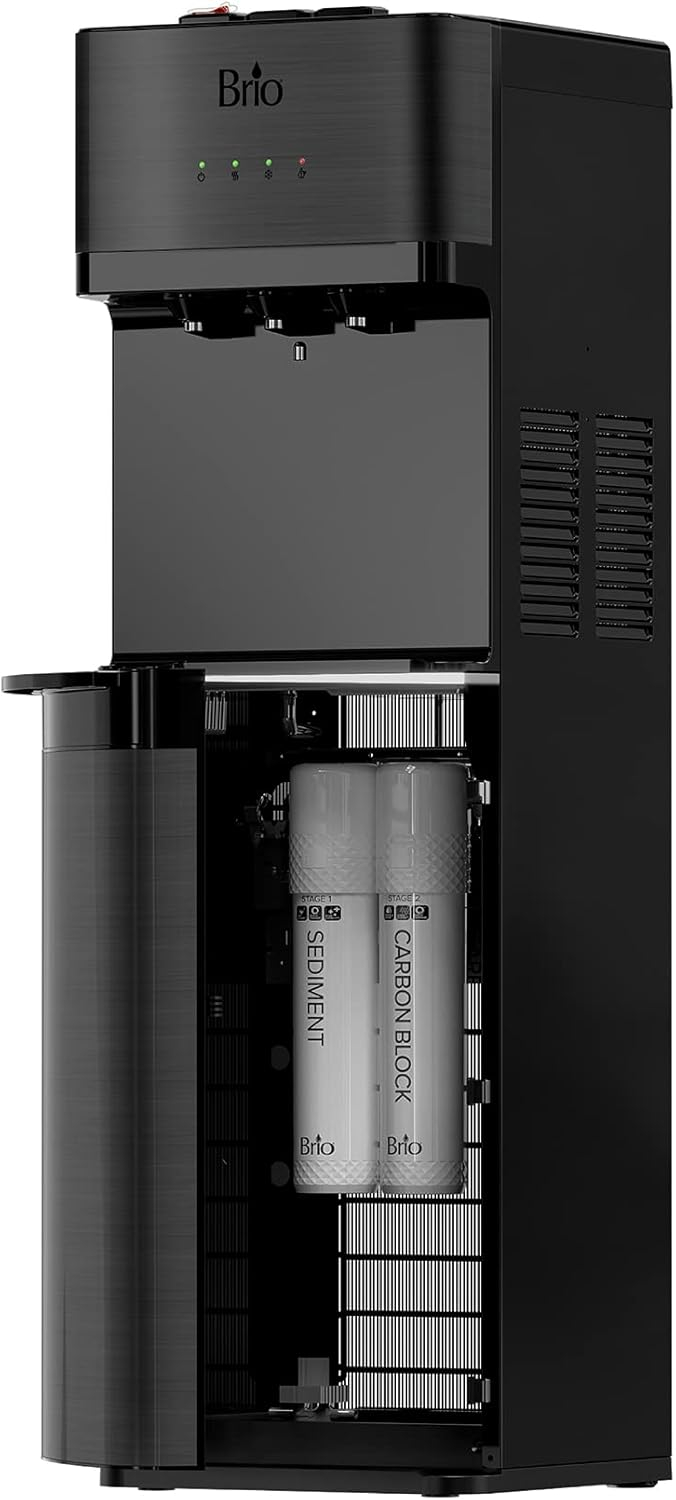 Brio 500 Series 2-Stage Filtration Water Dispenser Tri-Temp Digital, Connects to your water line, Height 41.05"