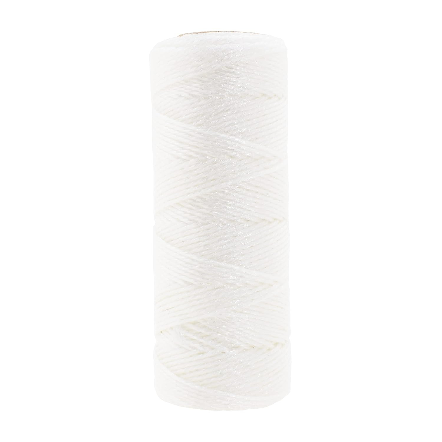 Mandala Crafts White String for Gift Wrapping 55 Yards 1mm Thin Metallic Bakers Twine for Crafts, Packaging, Party Favors, and DIY Decorations