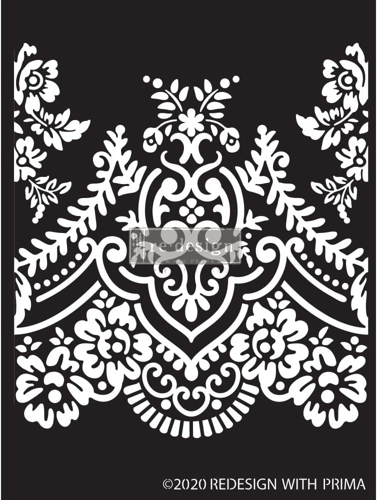 Prima Marketing Re-Design Decor Stencil 9"X13.5"-Elegant Lace