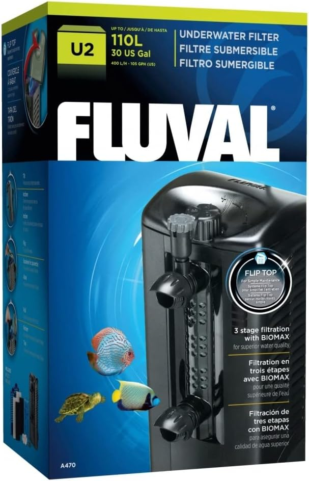 Fluval U2 Underwater Filter - For Fresh, Marine or Reptile Environments