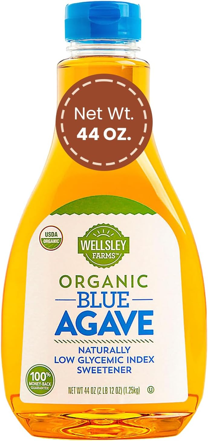 Wellsley Farms Organic Blue Agave, Liquid 44 oz.- Sugar Substitutes