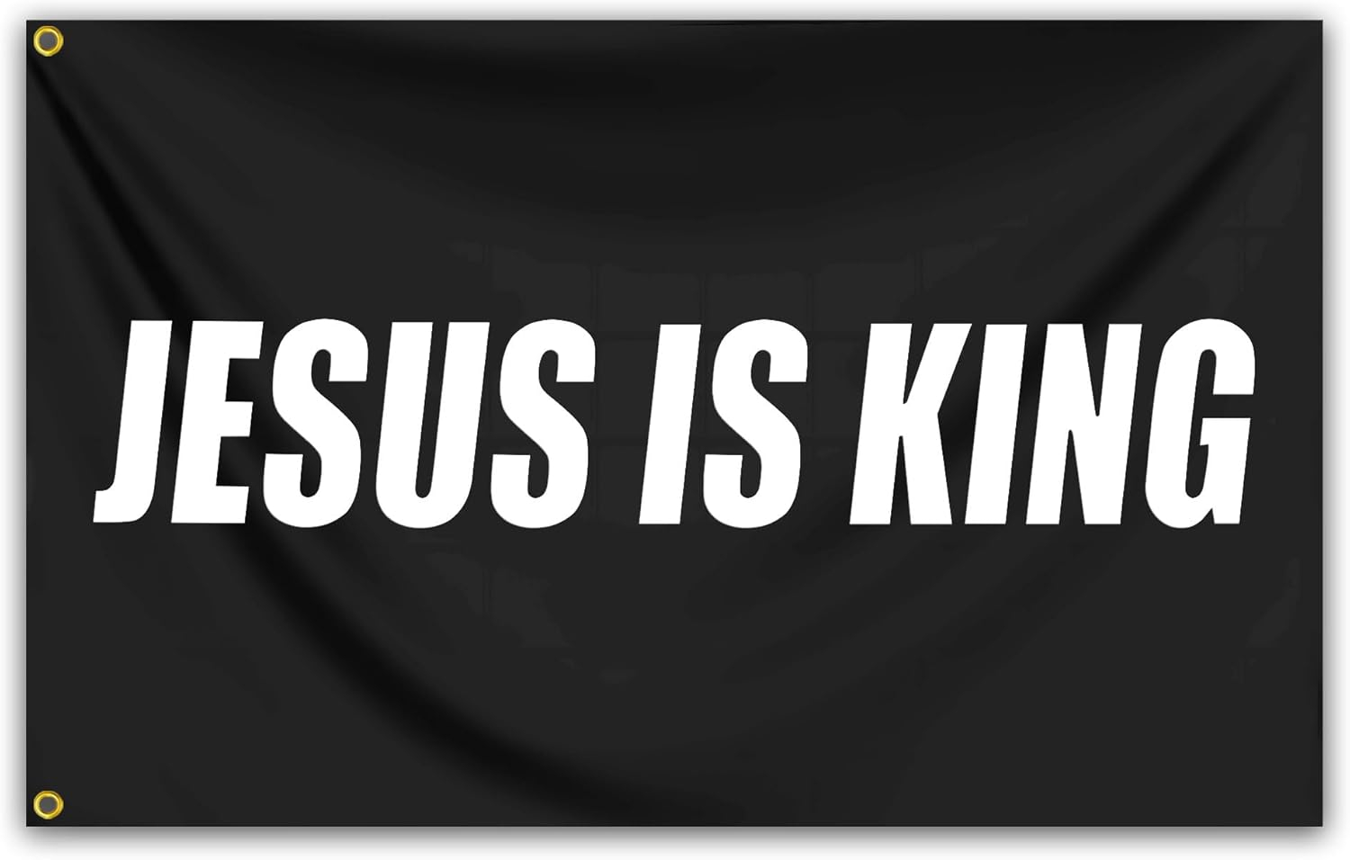 Jesus Is King Flag - Christian Jesus Flag - Outdoor Flags Hope Faith Over Fear - Easter Flags Decoration Gift - Indoor Wall Decoration - 3X5FT