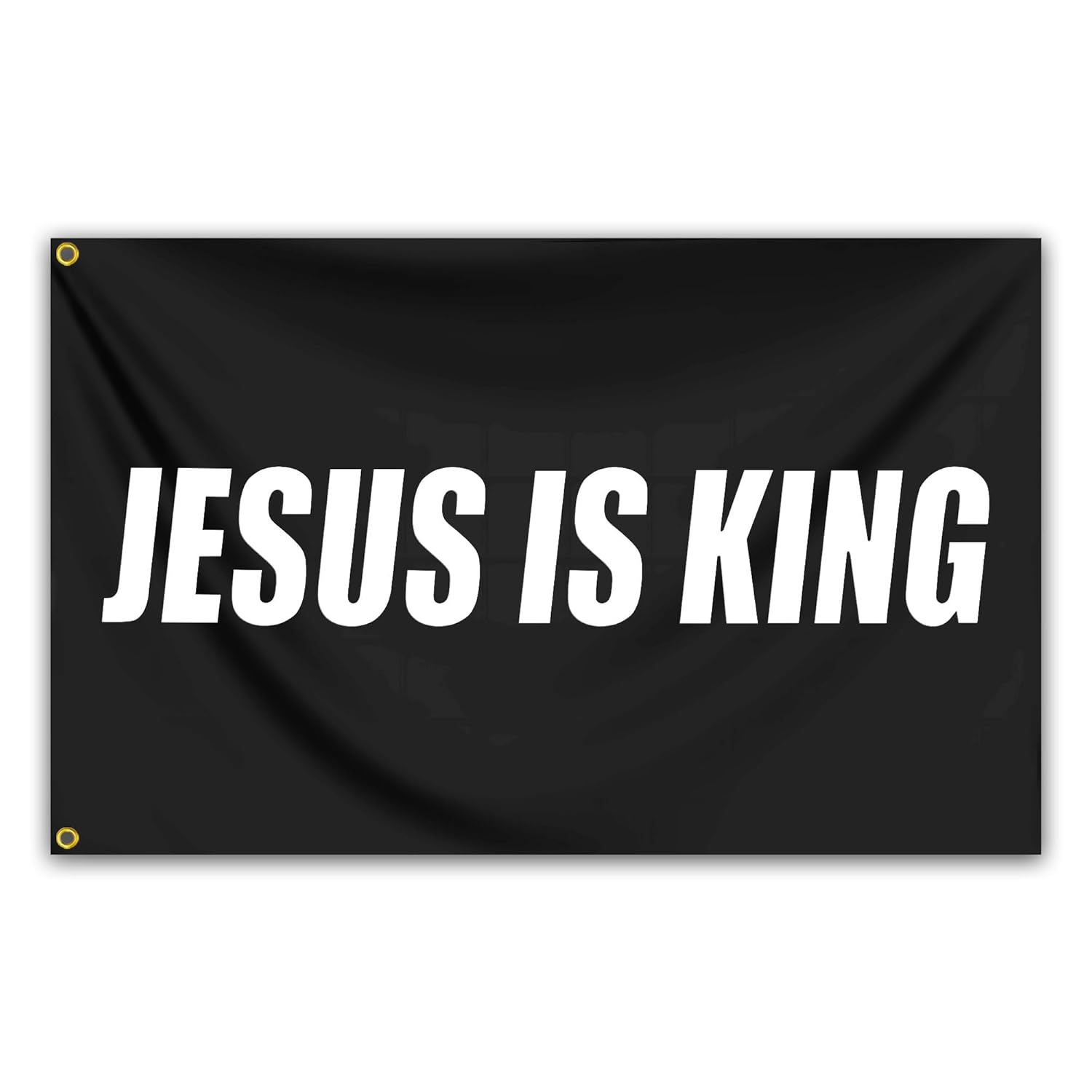 Jesus Is King Flag - Christian Jesus Flag - Outdoor Flags Hope Faith Over Fear - Easter Flags Decoration Gift - Indoor Wall Decoration - 3X5FT