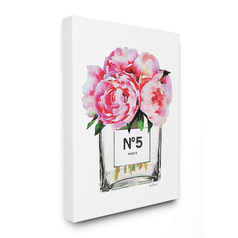 Stupell Industries Glam Paris Vase with Pink Peony Canvas Wall Art by Amanda Greenwood