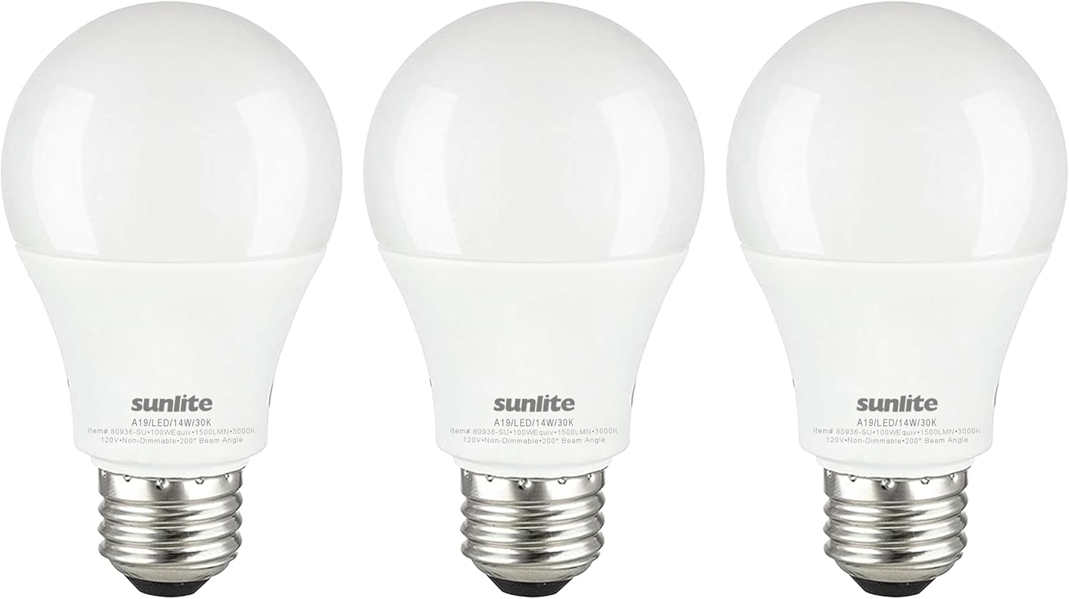 White Frosted LED Screw-in Light Bulbs for Commercial Use