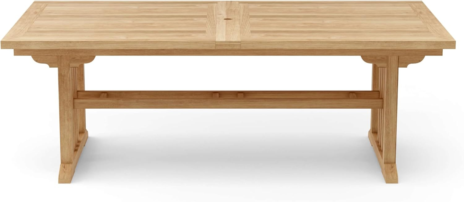Anderson Teak  Sahara 126 in. Rectangular Double Extension Table