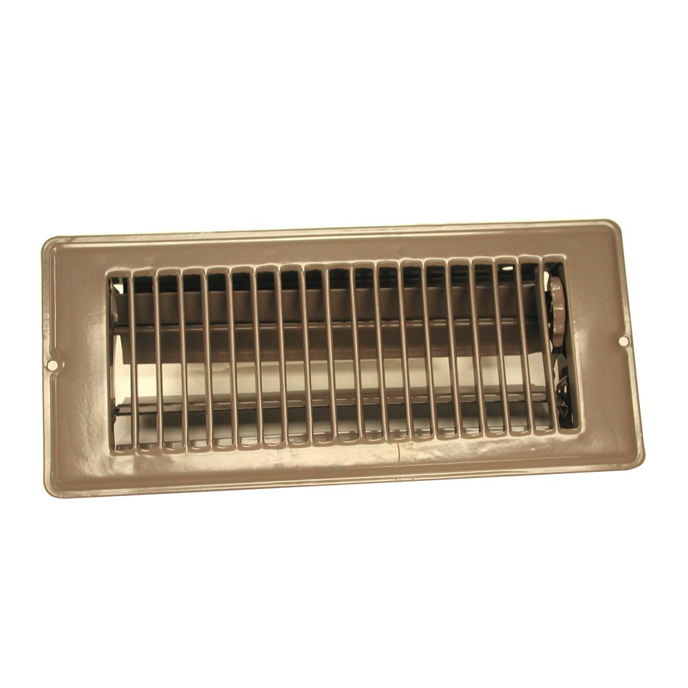 Brown Steel Floor Register for Mobile Homes and RVs