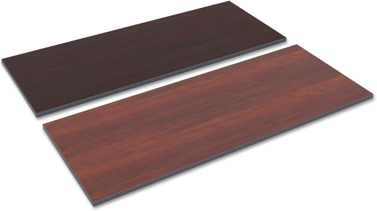 Alera Reversible Laminate Table Top, Rectangular, 59 1/2w X 23 5/8,med Cherry/mahogany