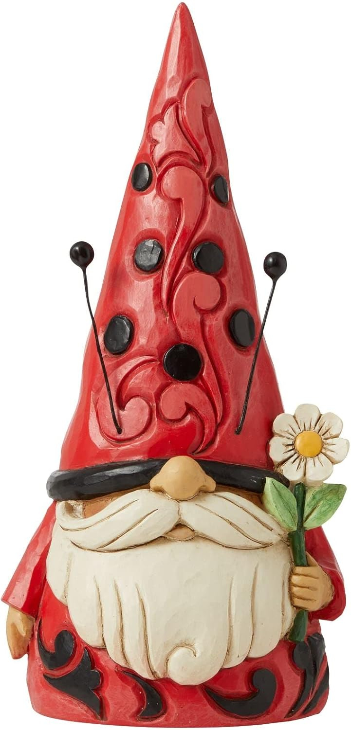 Enesco Jim Shore Heartwood Creek Ladybug Gnome Figurine