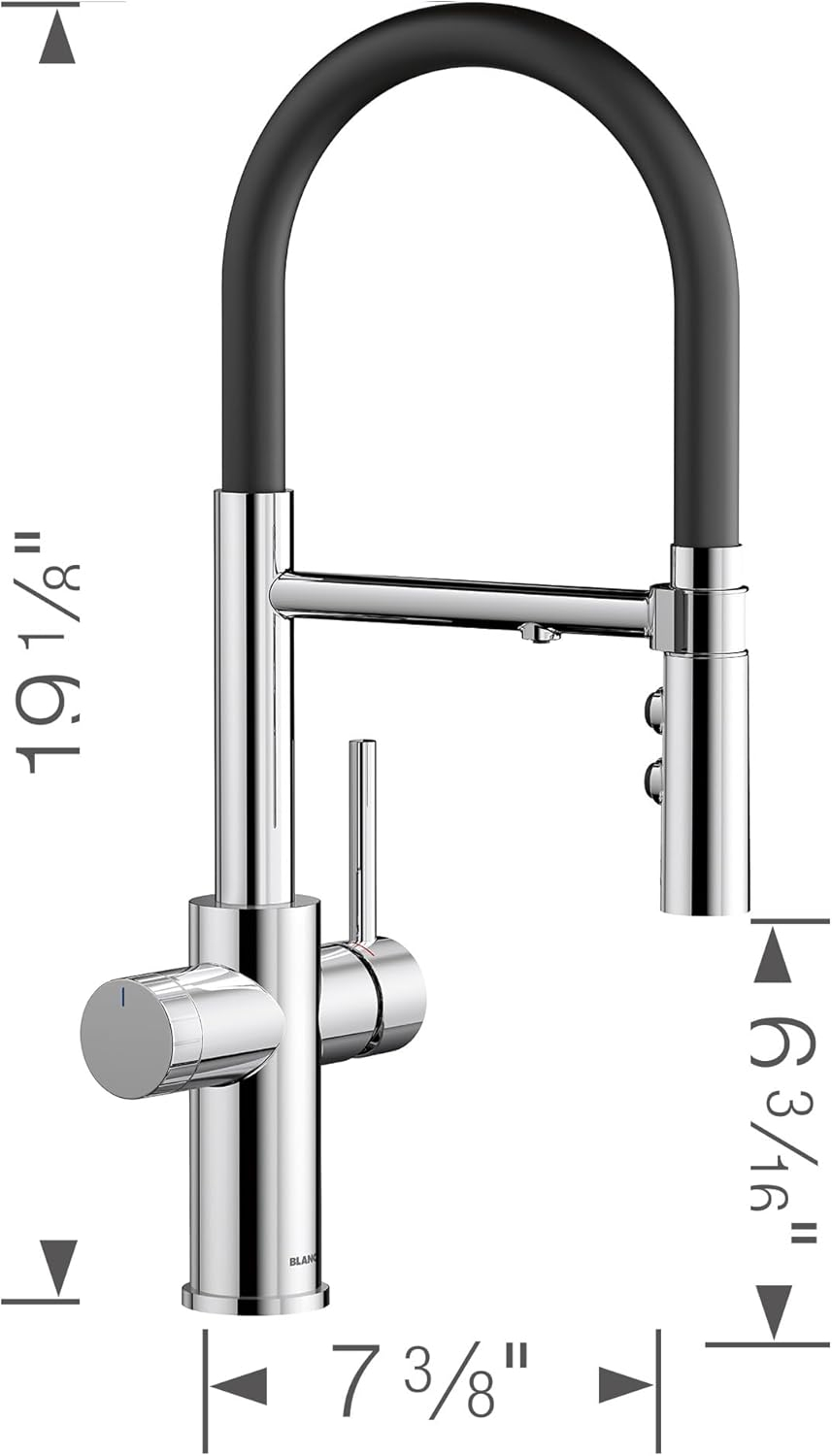 Catris Flexo Filter-Ready Semi-Pro Pull Down Single Handle Kitchen Faucet
