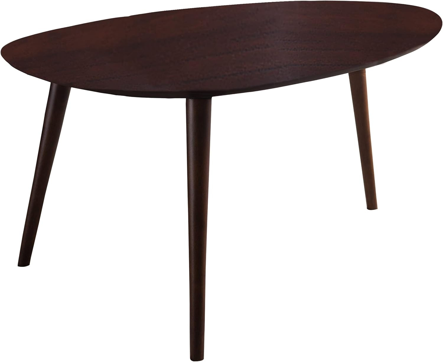 GDF Studio Cilla Mid Century Modern Wood Tripod Coffee Table, Walnut