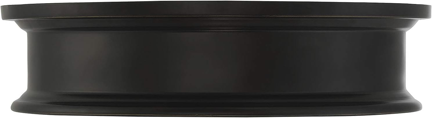 Savoy House 6-133-16-44 Watkins Bohemian Industrial White Opal Glass Drum Flush Mount, 3-Light 180 Total Watts, 4" H x 16" W, Classice Bronze