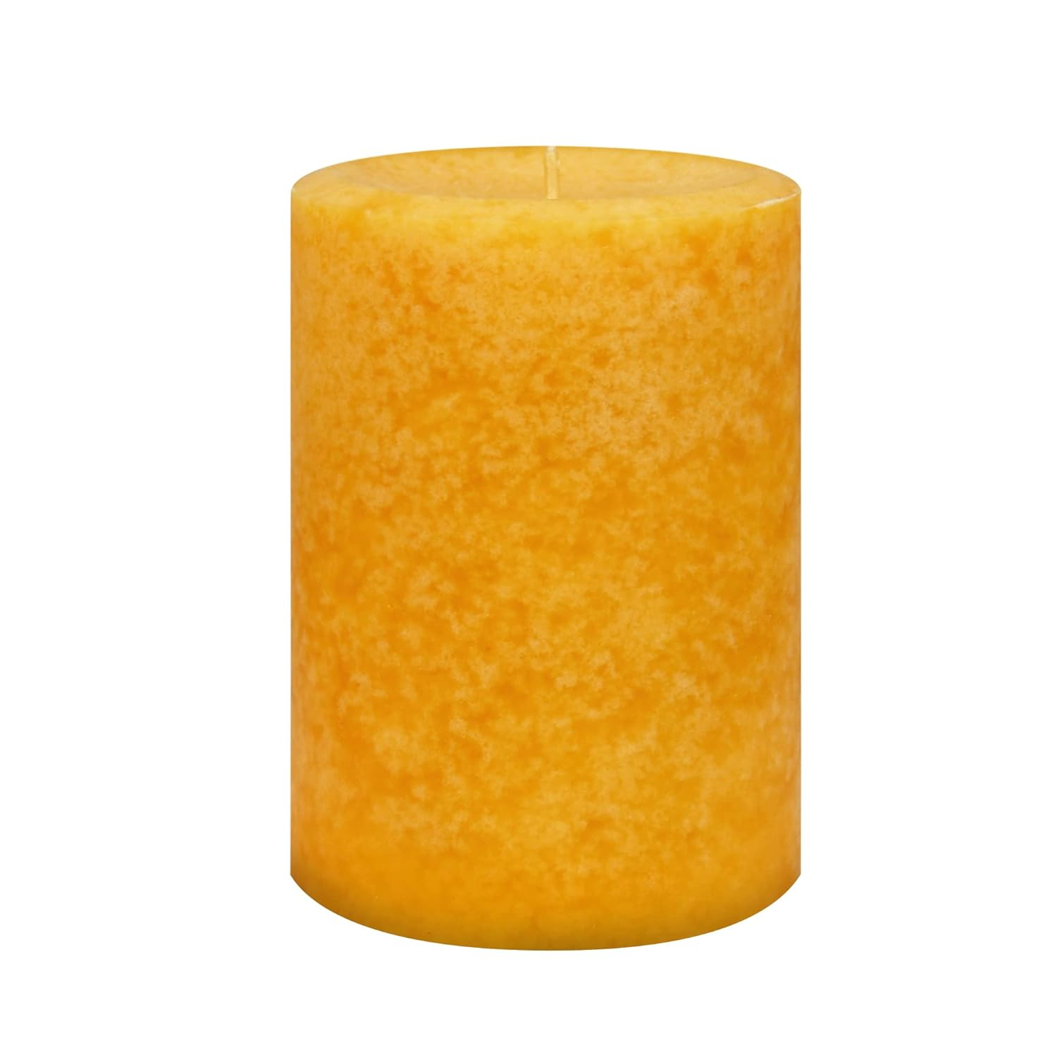 Pumpkin Spice Yellow Scented Pillar Candle 3" x 4"