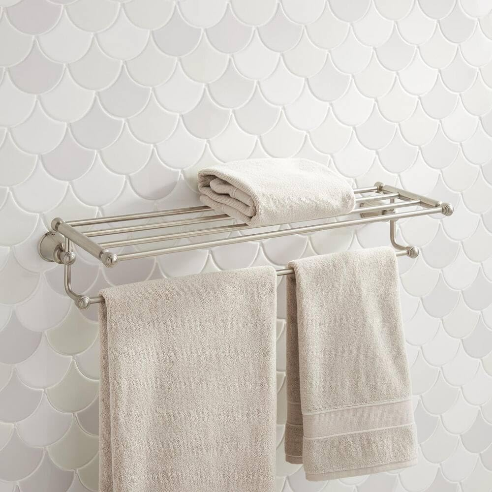 Cooper Collection Wall-Mount Towel Rack with Shelf