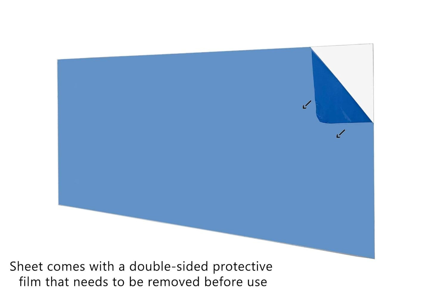 Online Plastic Supply Acrylic Plexiglass Sheet 1/4" x 24" x 36" - Clear