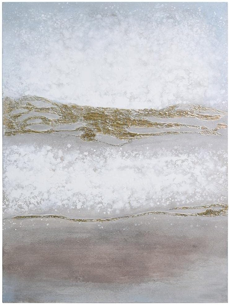 Empire Art Direct Golden Winter Textured Metallic Hand Painted Wall Art by Martin Edwards