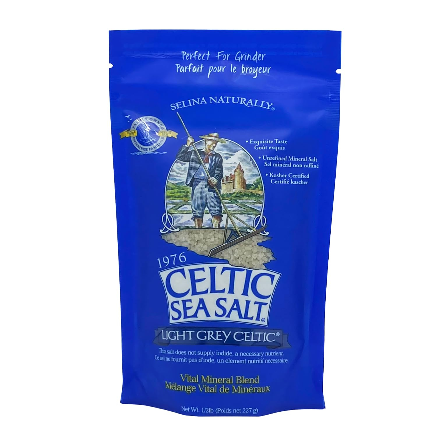 Celtic Sea Salt Light Grey, 8 Oz