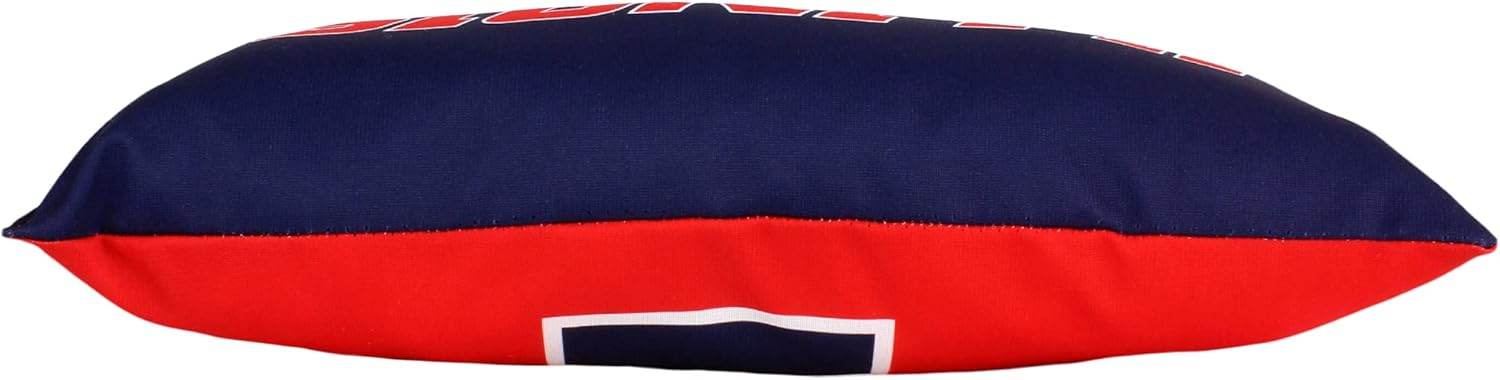 College Covers Solid Color Bolster Travel Pillow, 1 Count (Pack of 1), Illinois Fighting Illini
