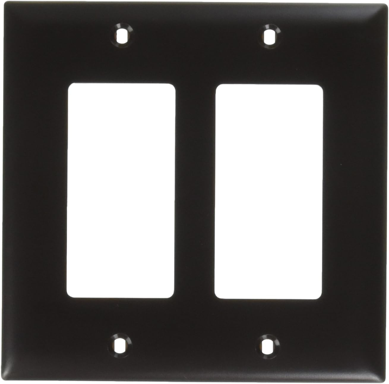 Pass and Seymour TP262 Brown Two Gang Decorator Wall Plate