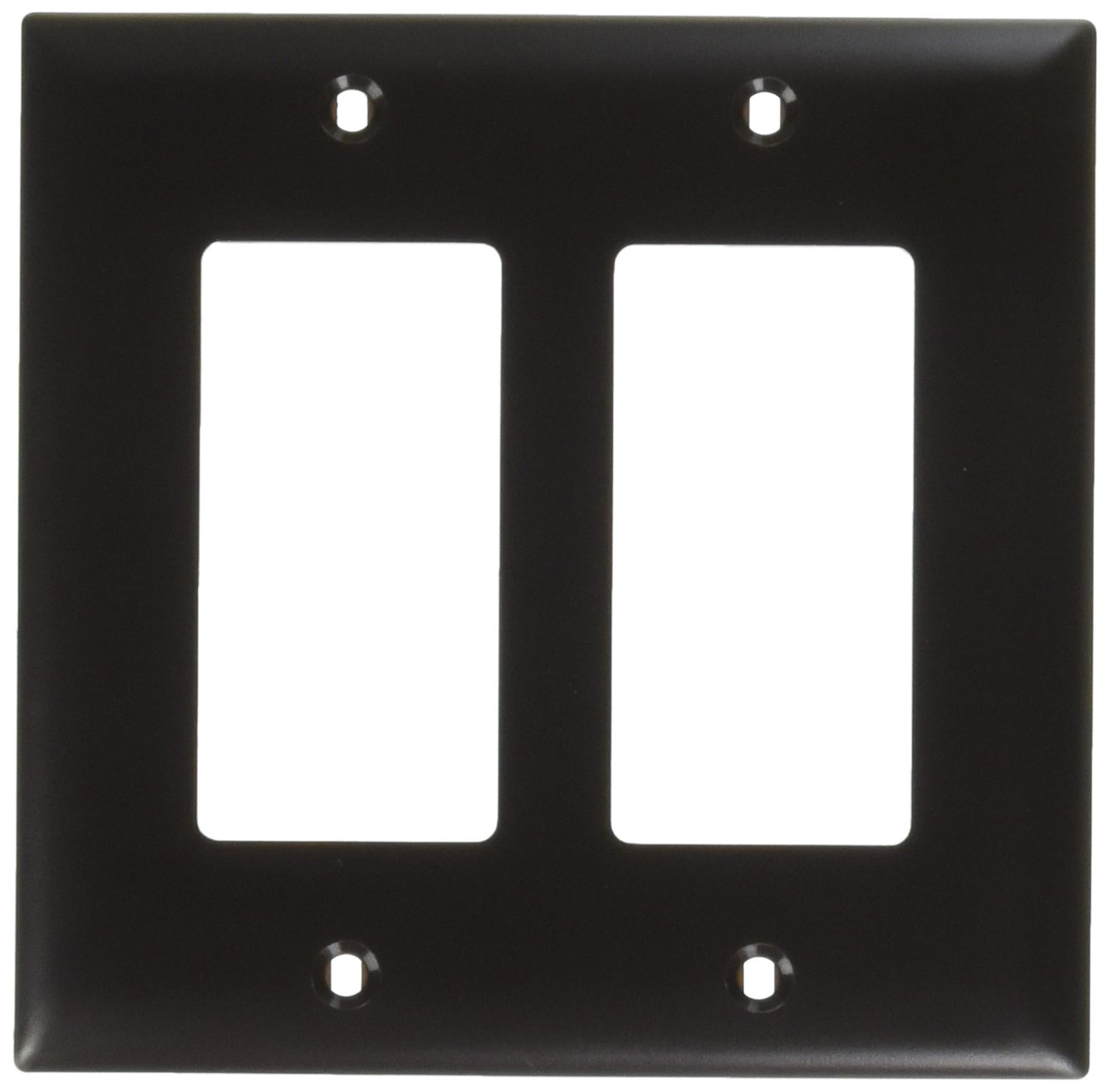 Pass and Seymour TP262 Brown Two Gang Decorator Wall Plate
