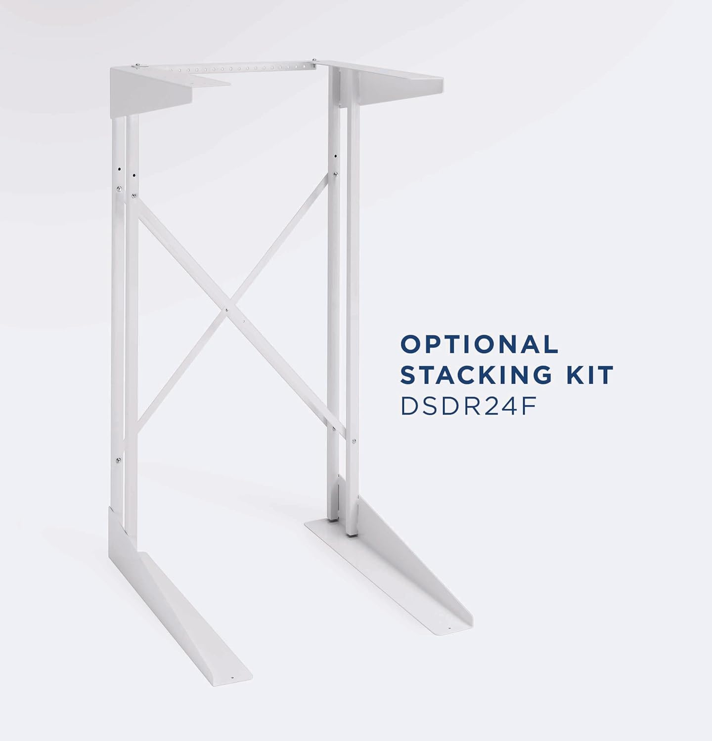 Compact White Stackable Electric Dryer with DuraDrum Interior