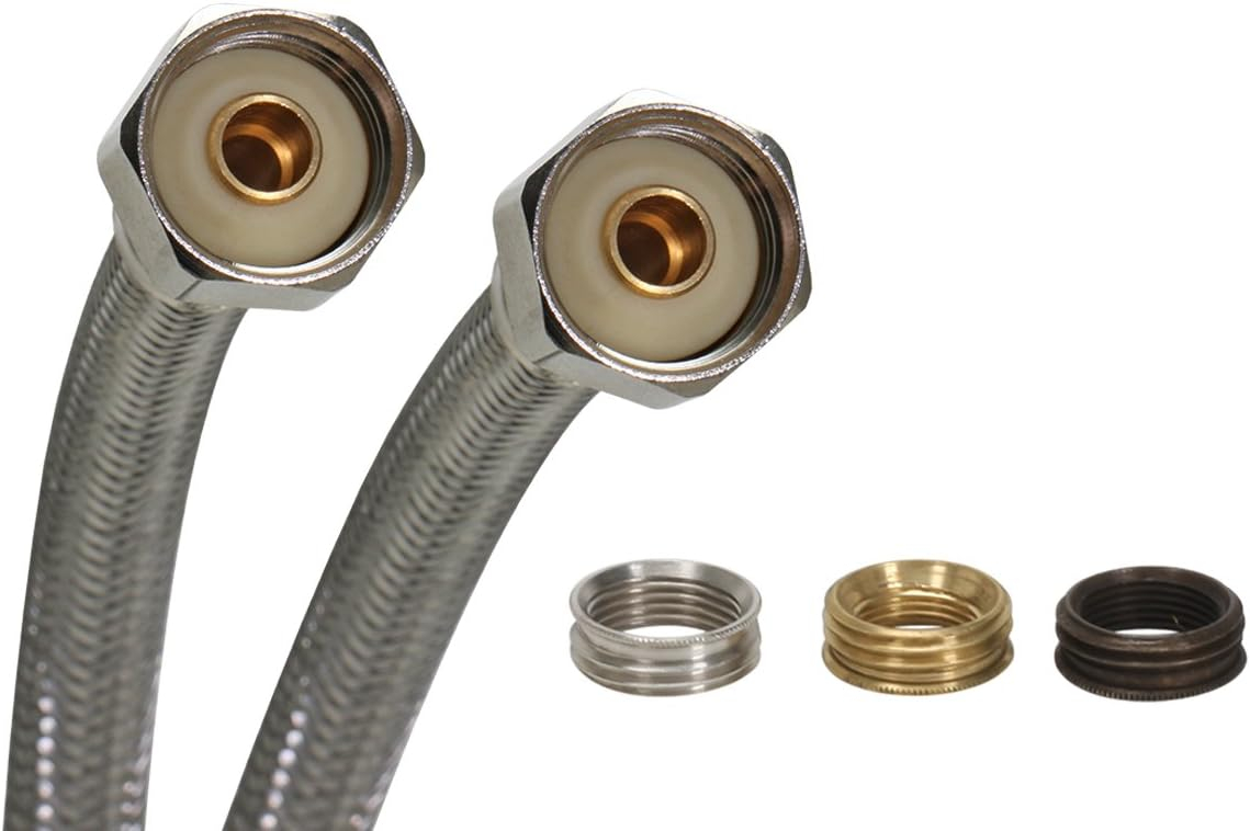 Fluidmaster B4F24U Universal Stainless Steel Faucet Connector 24", New, 1-Pack