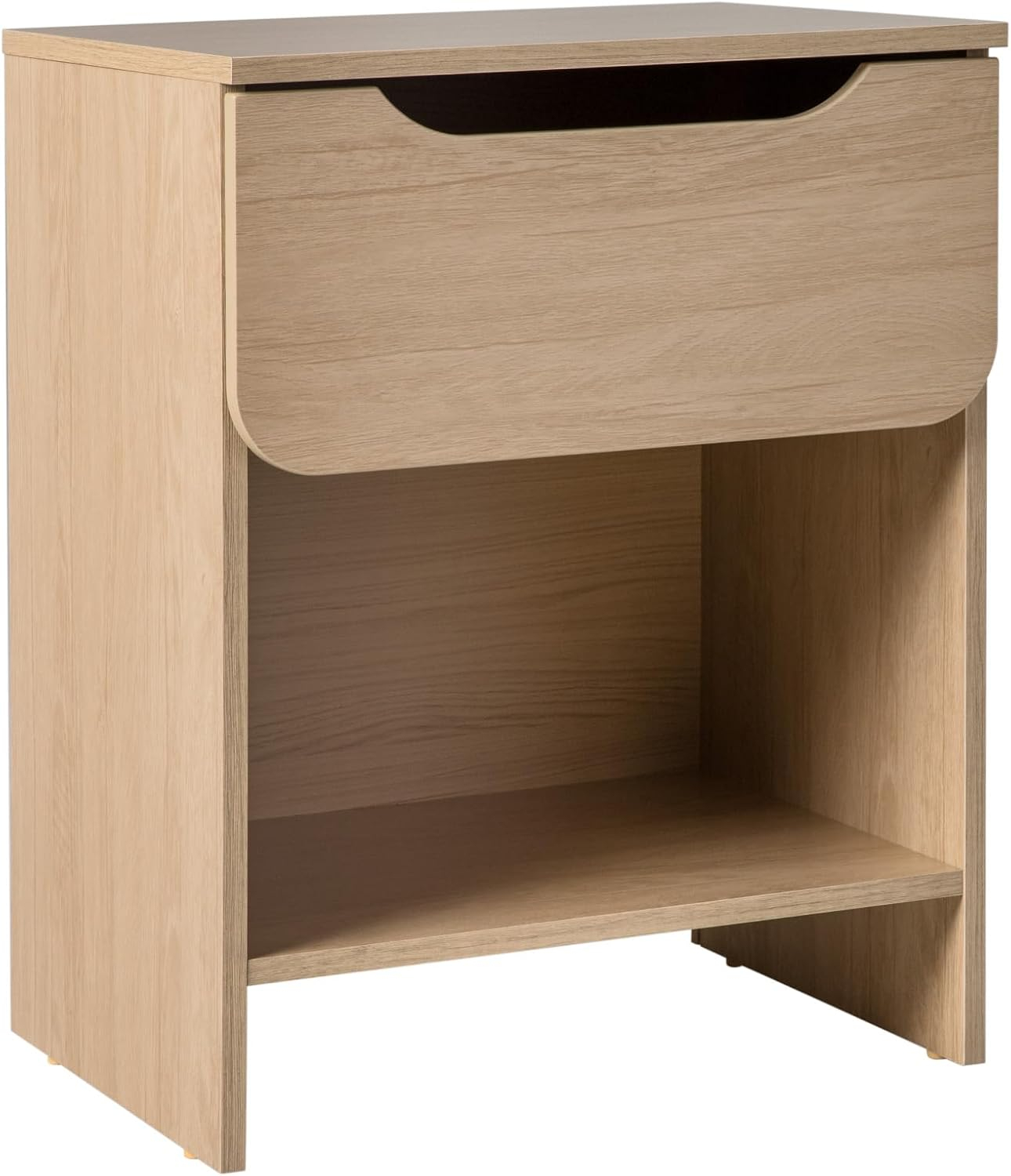 Walker Edison Modern Scandi 1-Drawer Nightstand, Riviera