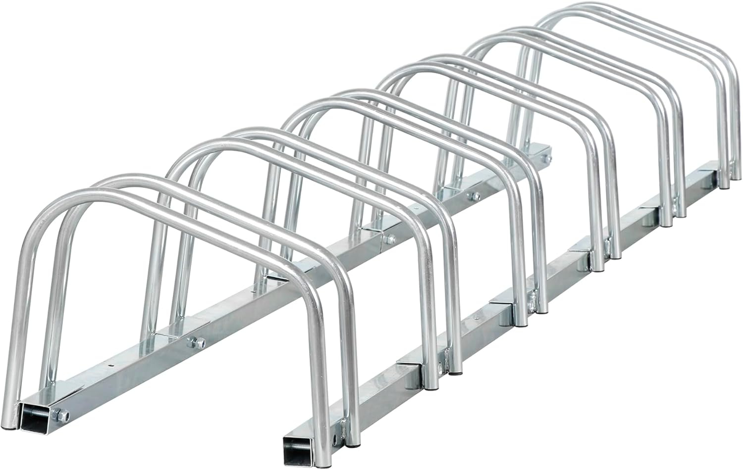 ZENY 6 Bike Rack Bicycle Floor Parking Stand for Mountain Bike Road Bike Indoor Outdoor Garage, Adjustable Bicycle Storage Organizer Stand