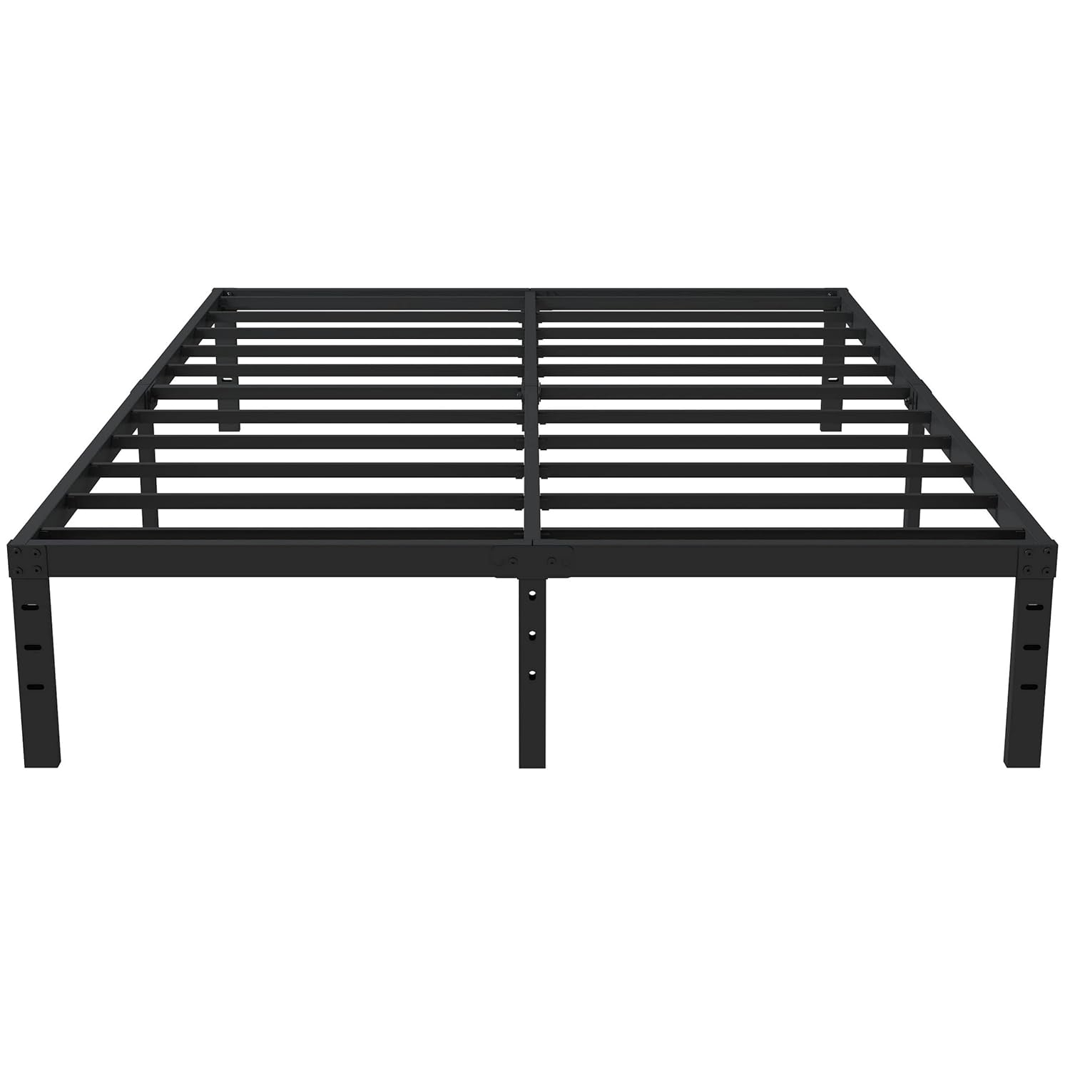 16 Inch Queen Bed Frame No Box Spring Required, Metal Platform Queen Size Bed Frames with 14 Inch Storage, 3,500 lbs Heavy Duty Steel Slats Support, Easy Assembly Mattress Foundation