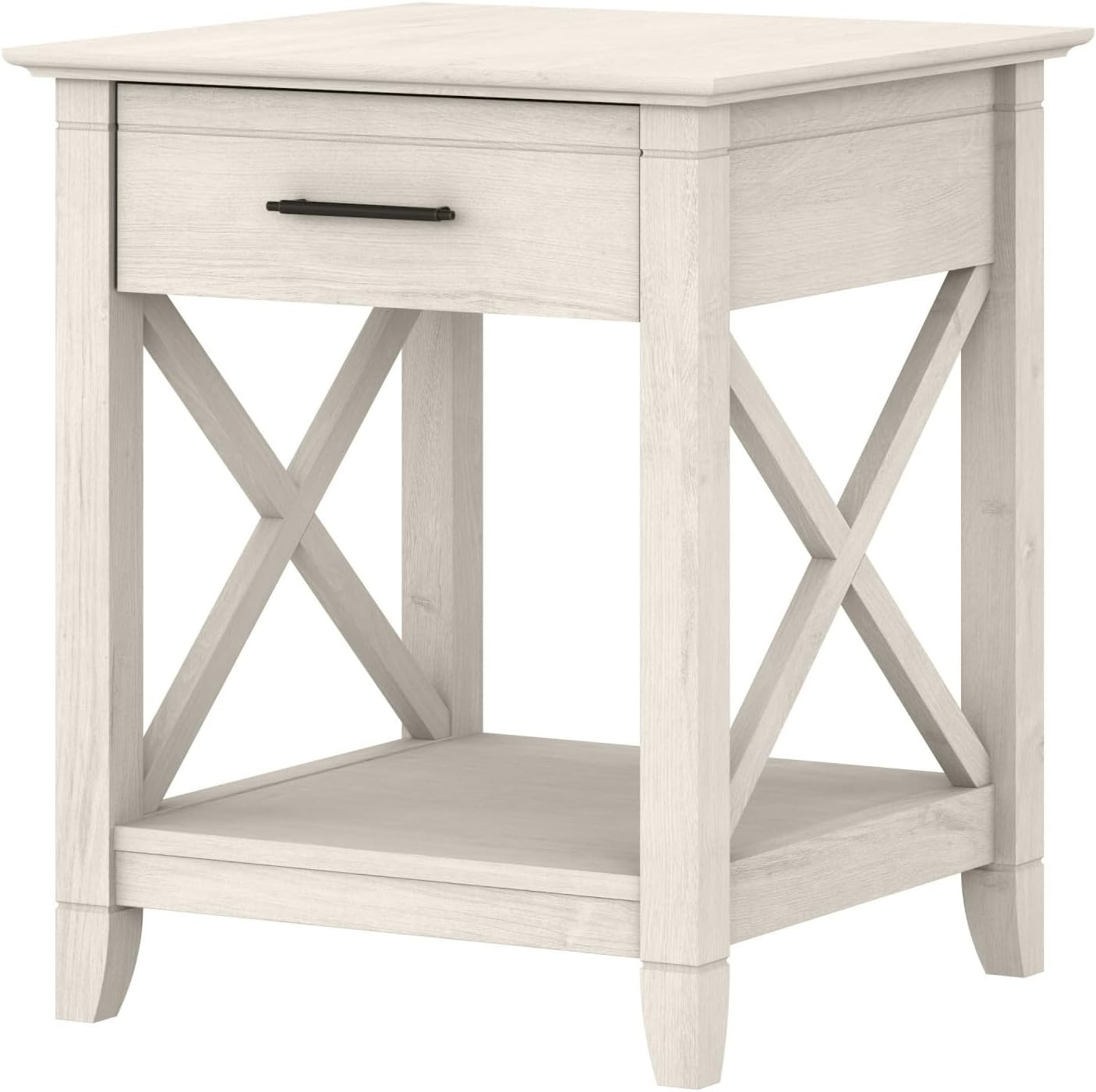 Bush Furniture Key West End Table, Linen White Oak